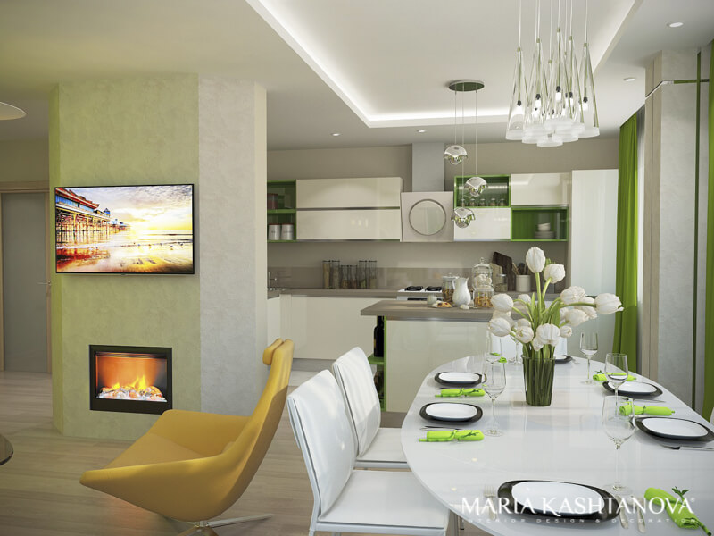 Дизайн интерьера квартиры в современном стиле на ст.м. Бульвар Рокоссовского